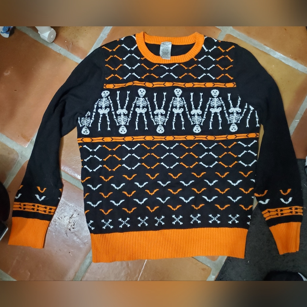 Knitted Halloween Sweater size medium
